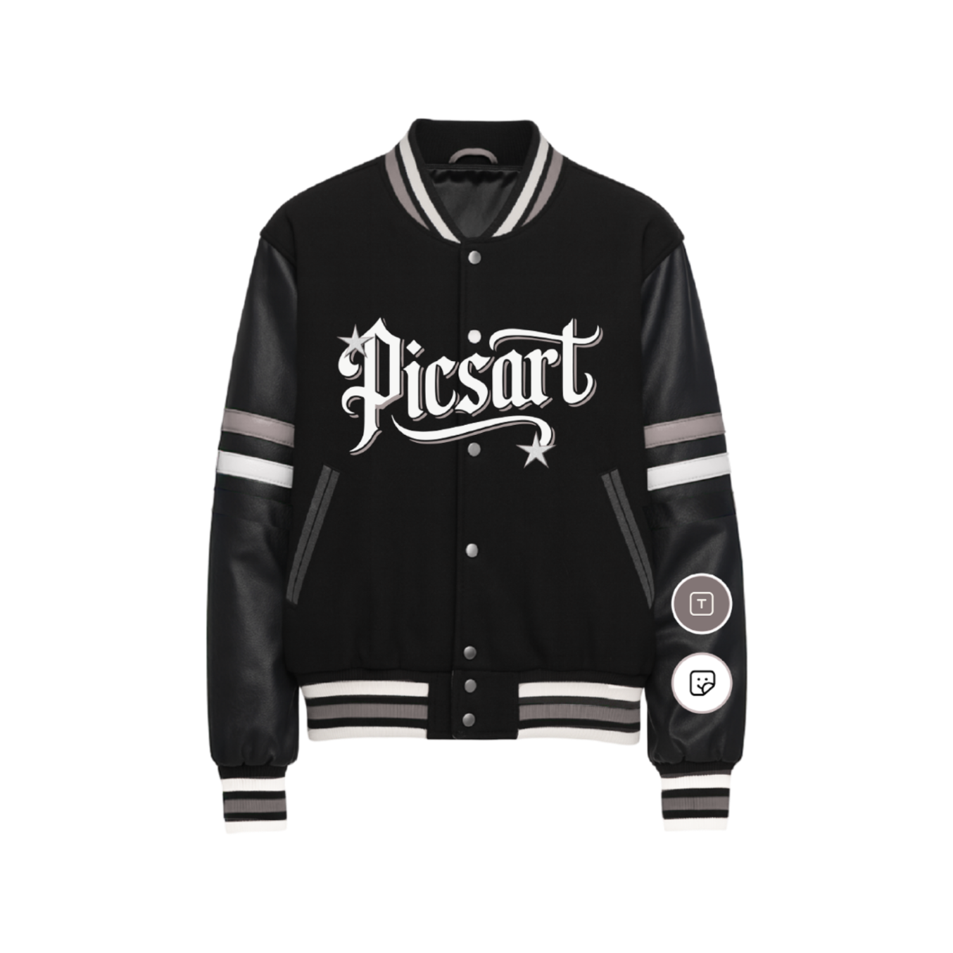 Rockstar Varsity Jacket - Black & White